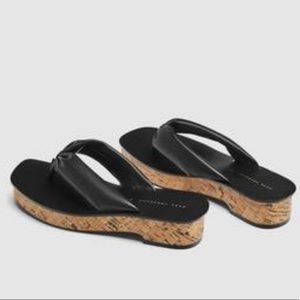 Zara thong platform sandals